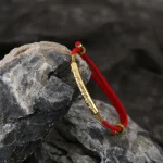 Tibetan Buddhist Auspicious Red String Bracelet - Image 2