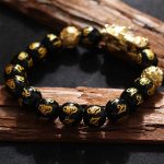 Obsidian Pixiu Feng Shui Wealth-Attracting Bracelet - Image 4