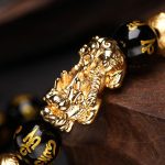 Obsidian Pixiu Feng Shui Wealth-Attracting Bracelet - Image 2