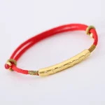 Tibetan Buddhist Auspicious Red String Bracelet - Image 6