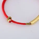 Tibetan Buddhist Auspicious Red String Bracelet - Image 9