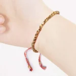 Handmade Tibetan Copper Bead Bracelet - Image 4