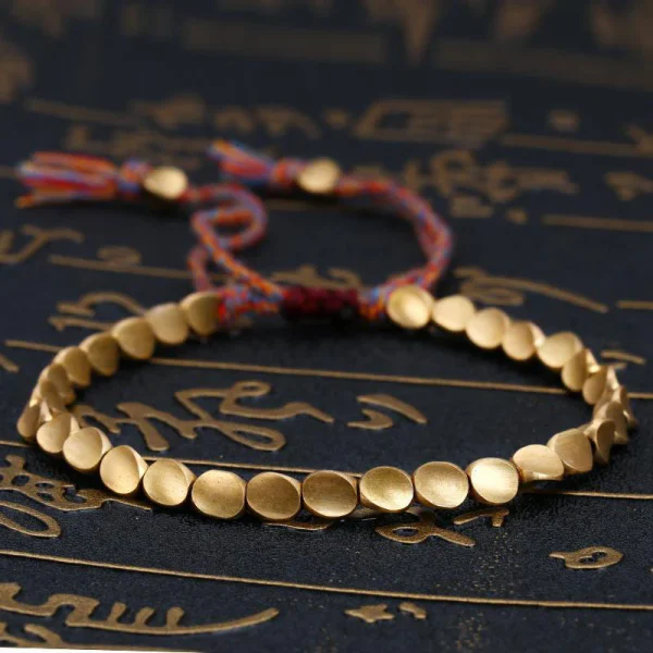 Handmade Tibetan Copper Bead Bracelet