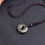 Tibetan Obsidian Protection Necklace pendant - Image 12
