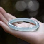 Natural Aquamarine Serenity Bangle Bracelet - Image 14