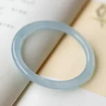 Natural Aquamarine Serenity Bangle Bracelet - Image 17