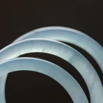 Natural Aquamarine Serenity Bangle Bracelet - Image 4