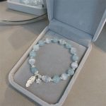 925 Sterling Silver Aquamarine Cat's Eye Healing Feather Star Charm Bracelet - Image 3