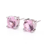 Natural Various Gemstone Amethyst Love Earrings - Image 3