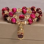 Tiger Eye Pixiu Fox Money Bag Protection Self Confidence Double Wrap Bracelet - Image 4