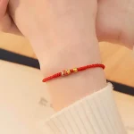 925 Sterling Silver Handcrafted Koi Fish Wealth-Attracting Braided Cord Bracelet - Image 4