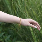 Cyan Jade Copper Auspicious Clouds Calm Healing Bracelet Bangle - Image 8