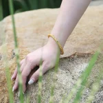 Cyan Jade Copper Auspicious Clouds Calm Healing Bracelet Bangle - Image 9
