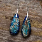Emperor Stone Healing Crystal Earrings - Image 2