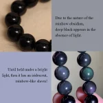 Tibetan Obsidian Protection Necklace pendant - Image 4