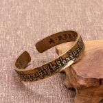 Tibetan Mahāpratisarā Mantra Sanskrit Copper Brass Healing Bracelet Bangle - Image 3