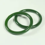 Cyan Jade Longevity Blessing Bangle Bracelet - Image 7