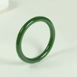 Cyan Jade Longevity Blessing Bangle Bracelet