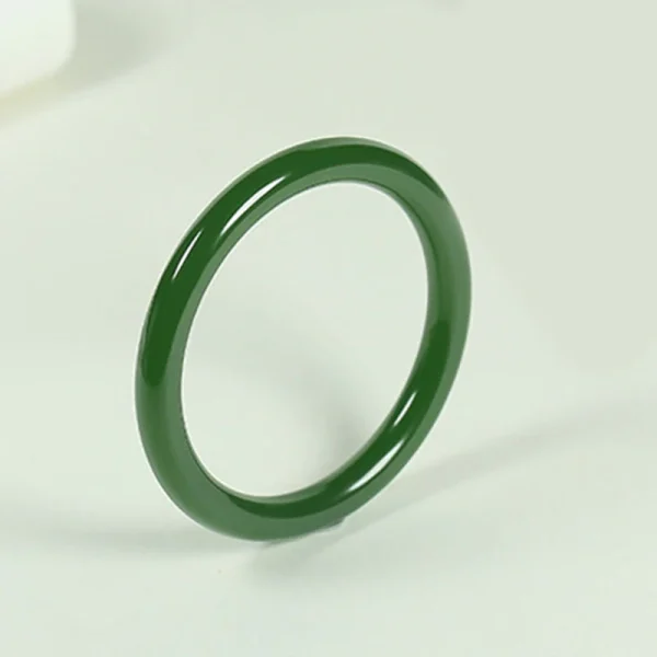 Cyan Jade Longevity Blessing Bangle Bracelet