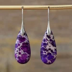 Emperor Stone Healing Crystal Earrings - Image 3