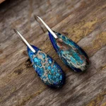 Emperor Stone Healing Crystal Earrings - Image 4