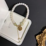 Natural Pearl Hetian Jade Happiness Wisdom Bead Bracelet - Image 6