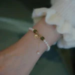 Natural Pearl Hetian Jade Happiness Wisdom Bead Bracelet - Image 5