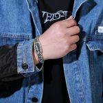 Tibetan Nine-Eye Dzi Bead Om Mani Padme Hum Turquoise Protection Rotatable Bracelet - Image 5