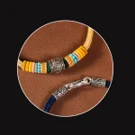 Handmade 925 Sterling Silver Tibetan Om Mani Padme Hum Purity Braided Bracelet - Image 12