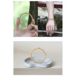 Cyan Jade Copper Auspicious Clouds Calm Healing Bracelet Bangle - Image 11