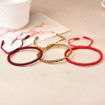 Tibetan Lucky 3 Combination Sets Red String Bracelet - Image 2