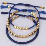 3 PCS Tibetan Copper Beads Healing Protection Luck Bracelet Set - Image 14