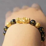Feng Shui PiXiu Obsidian Attract Wealth Bracelet - Image 5