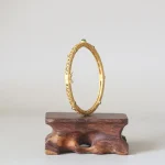 Cyan Jade Copper Auspicious Clouds Calm Healing Bracelet Bangle - Image 16