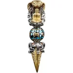 Tibetan Om Mani Padme Hum Buddha Wealth Rotation Necklace Vajra Pendant - Image 4