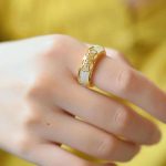 White Jade Luck Ring Necklace - Image 2