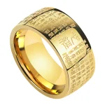 FengShui Buddhism Ancient Heart Sutra Lucky Ring - Image 3
