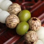 White Jade Bodhi Lotus Mala Harmony Necklace Bracelet - Image 8