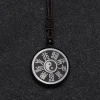 Black Obsidian Taoism Necklace Pendant with Yin Yang