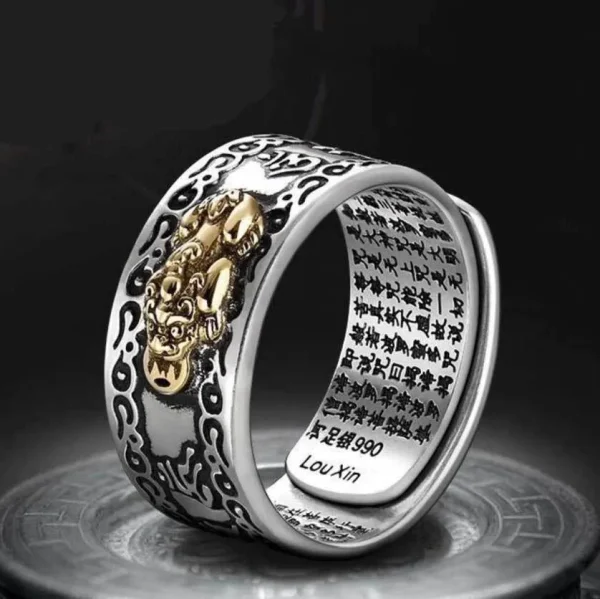 Feng Shui Pixiu Wealth Attracting Ring