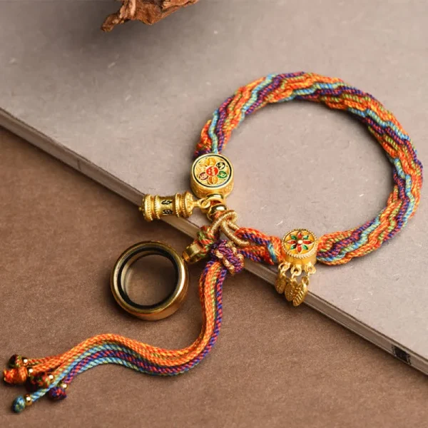 Tibetan Style Lucky Colorful Rebirth Knot Bracelet