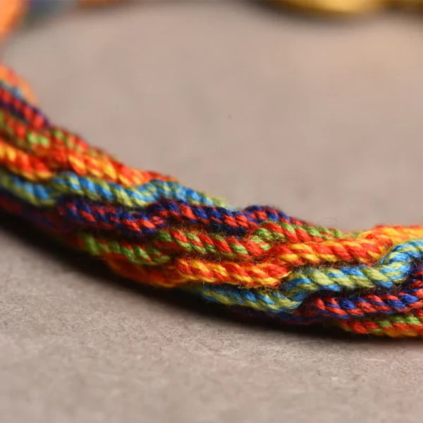 Tibetan Style Lucky Colorful Rebirth Knot Bracelet