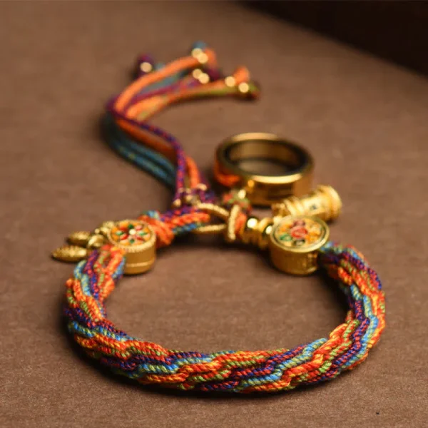 Tibetan Style Lucky Colorful Rebirth Knot Bracelet