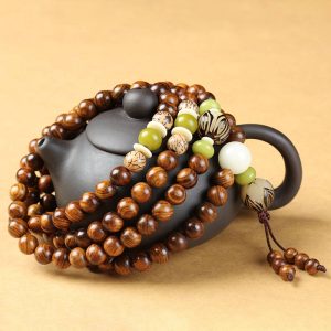 108 Beads Tibetan Rosewood Mala Protection and Calm Bracelet