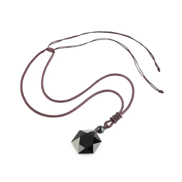 Black Obsidian Talisman Peace Protection Necklace