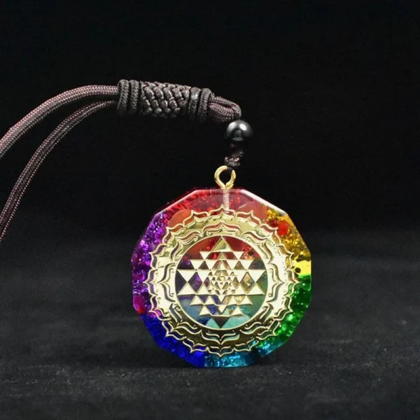 Chakra Orgonite Healing Cleansing Necklace