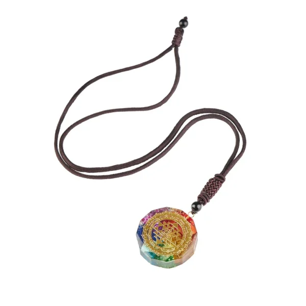 Chakra Orgonite Healing Cleansing Necklace