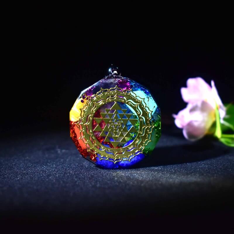 Chakra Orgonite Healing Cleansing Necklace