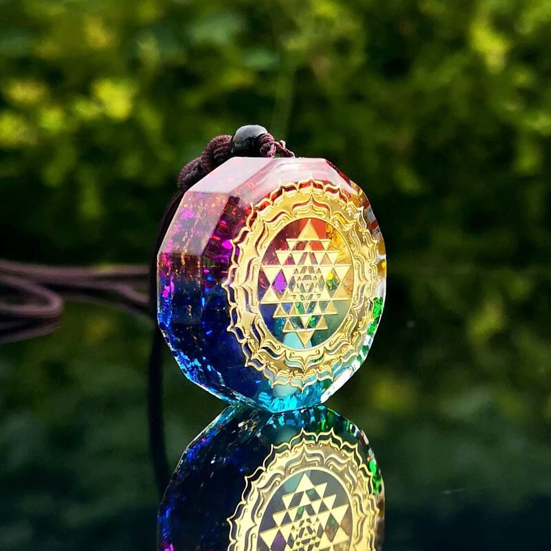 Chakra Orgonite Healing Cleansing Necklace