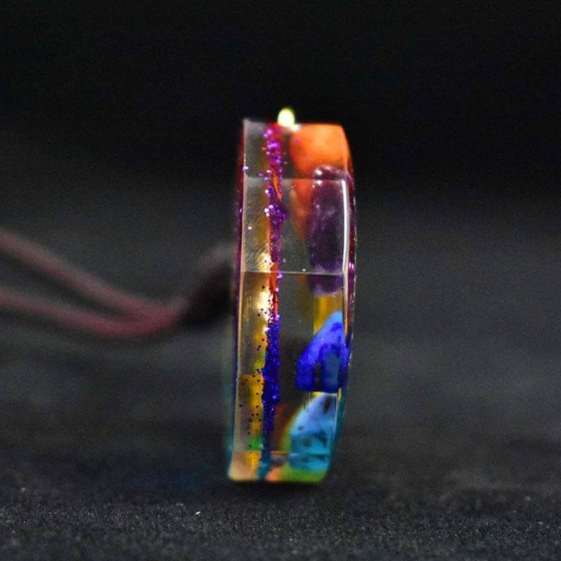 Chakra Orgonite Healing Cleansing Necklace